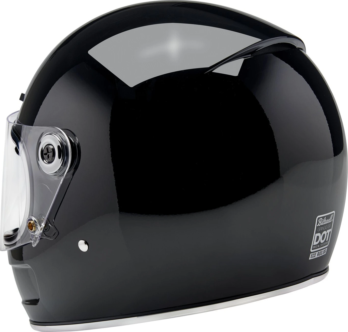 Biltwell Gringo SV helmet, Black, XS, Gloss
