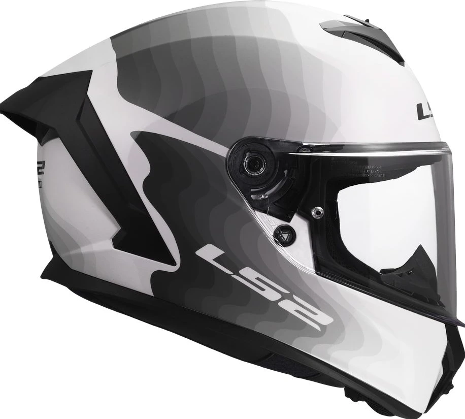 LS2 FF820 RAPID III FLOW Helmet - White Grey, 3XL