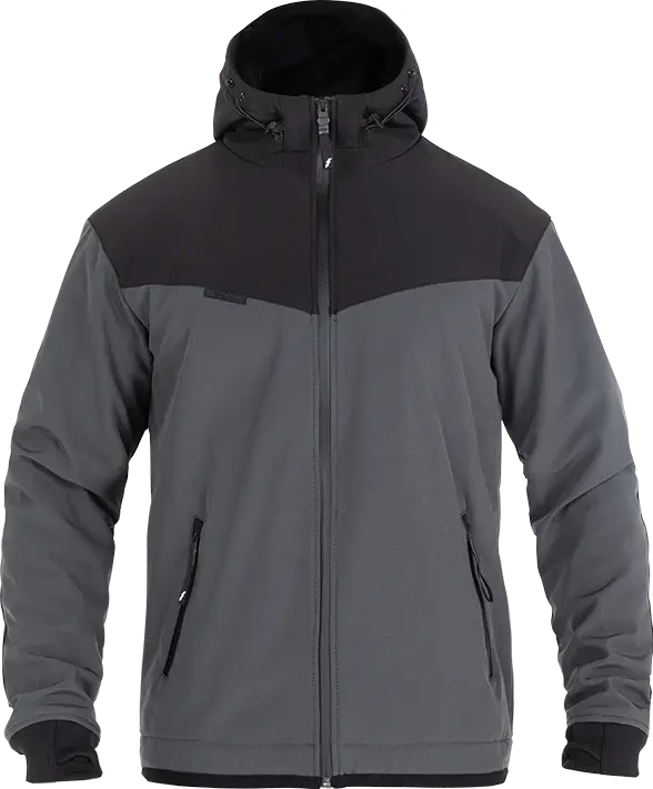 JACKET HOOD XTM V3 RIP STOP SOFTSHELL GRAY/BLACK SM