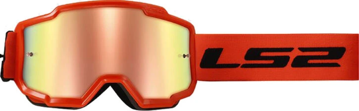 LS2 CHARGER GOGGLE - H-V Orange/Iridium Visor