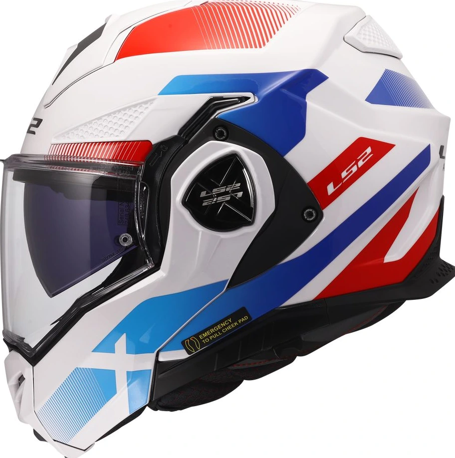 LS2 FF901 ADVANT X NOVA Helmet - White Blue Red, L
