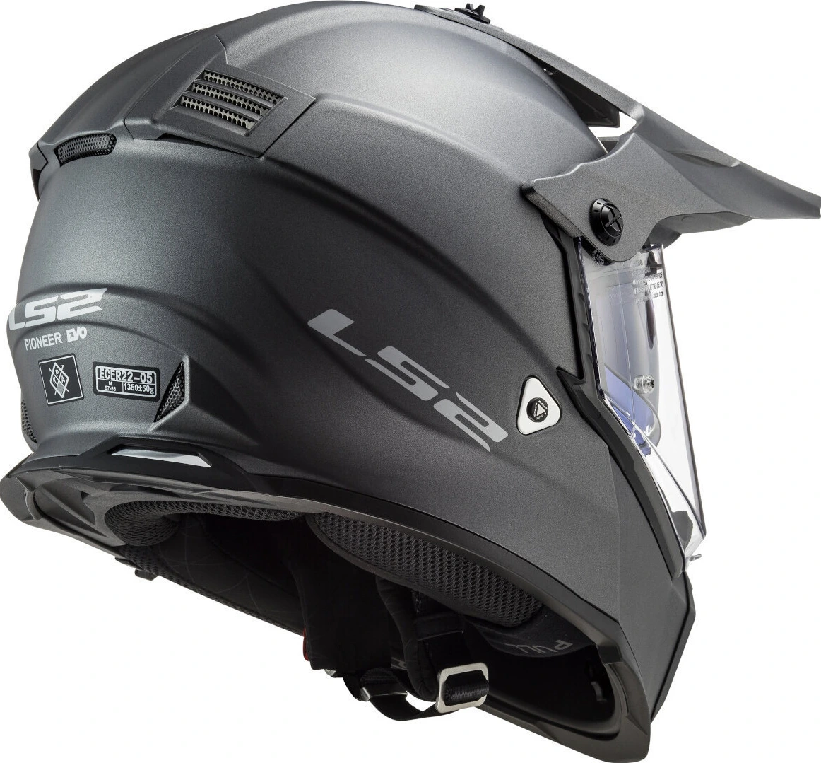 LS2 MX436 PIONEER EVO NOMAND helmet - M, Grey Silver
