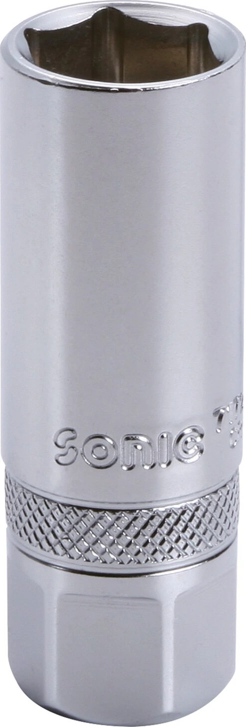 Sonic, spark plug socket with clip. 16mm