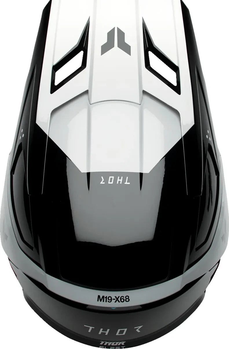 HELMET FLEET YTH STORM BK/WH M