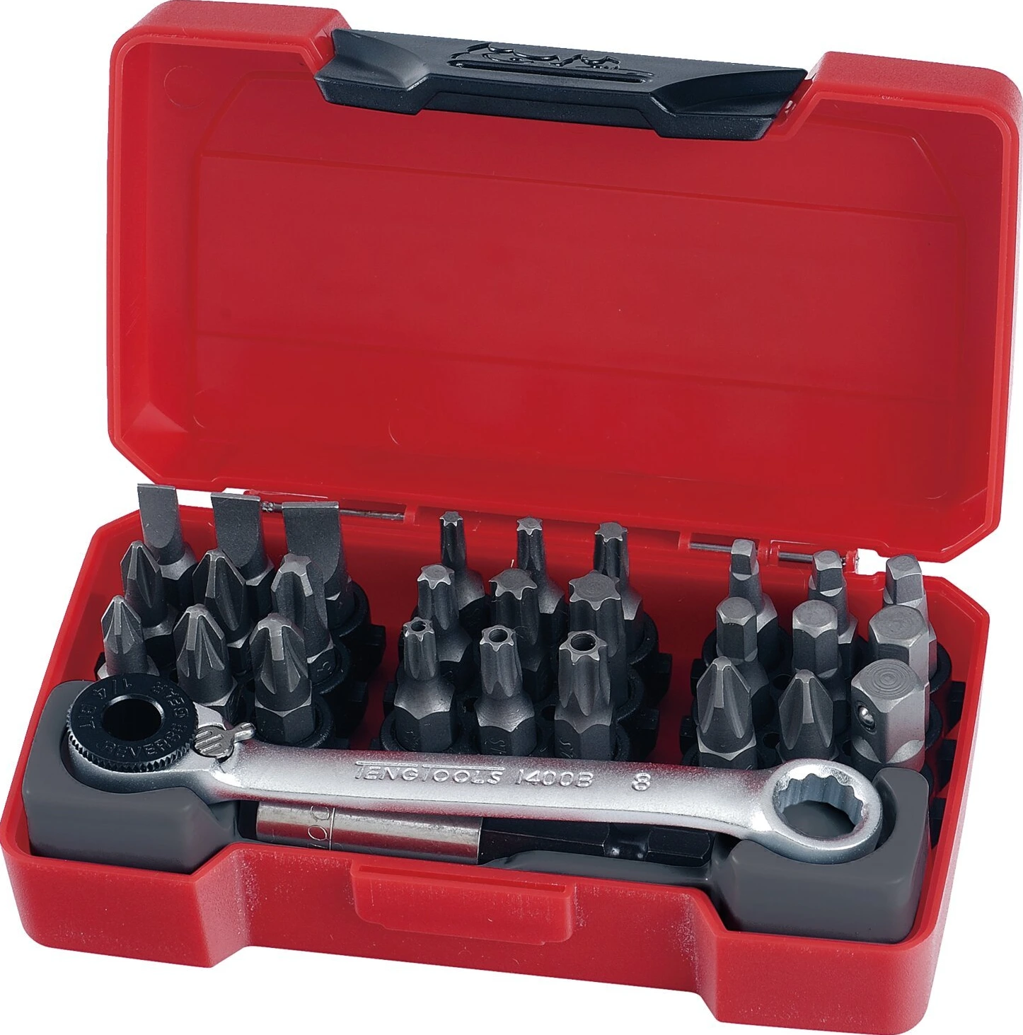 Teng Tools, reketinis antgalių laikiklis su antgaliais