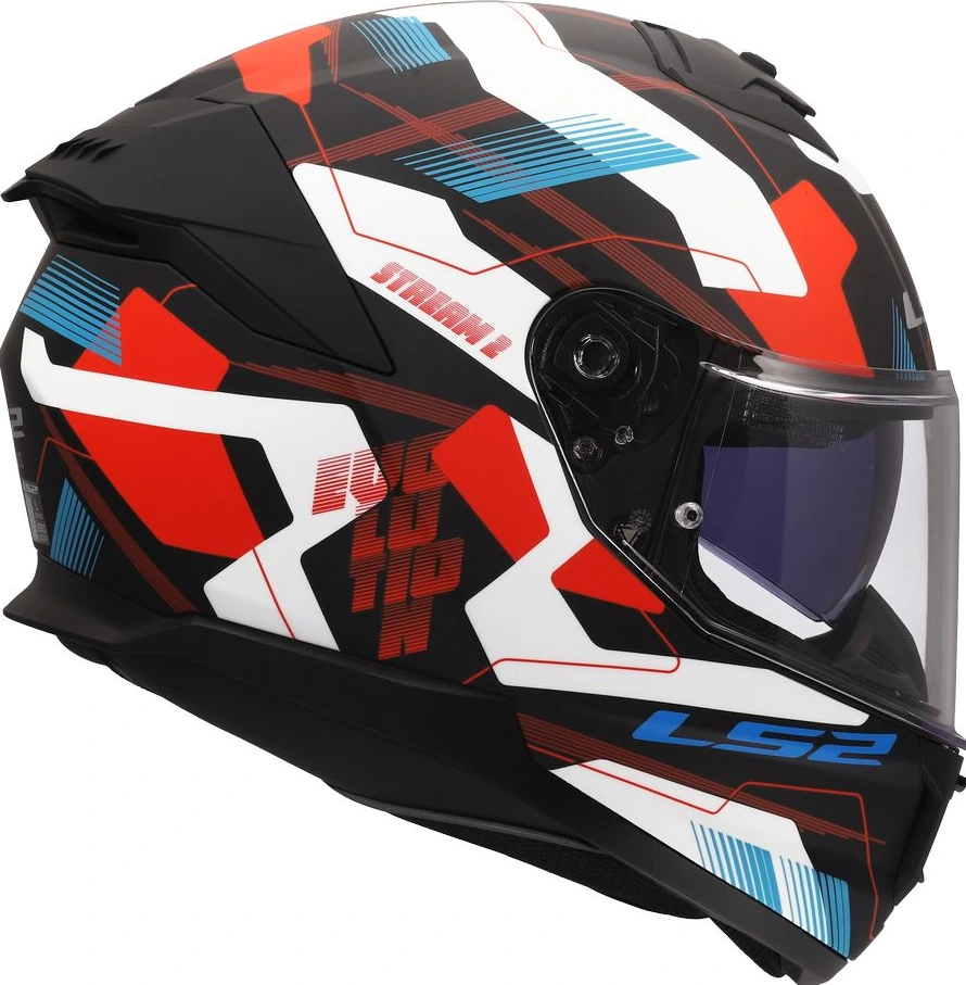 LS2 FF808 STREAM II MIKA Helmet - 3XL, White Blue Red