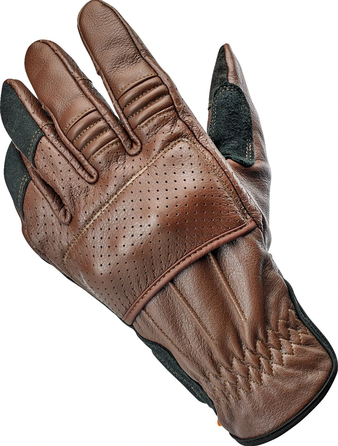 Biltwell Borrego gloves chocolate/black CE appr, storm grey black tracker, XS