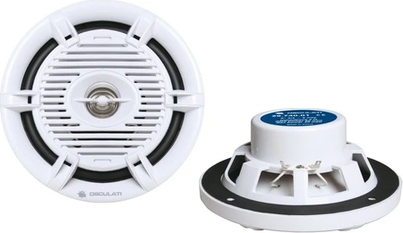 twin white speakers 160mm