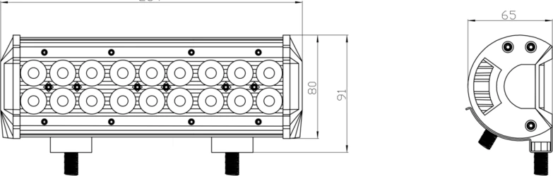 Kinwons LED бар 10-30V 54W Combo