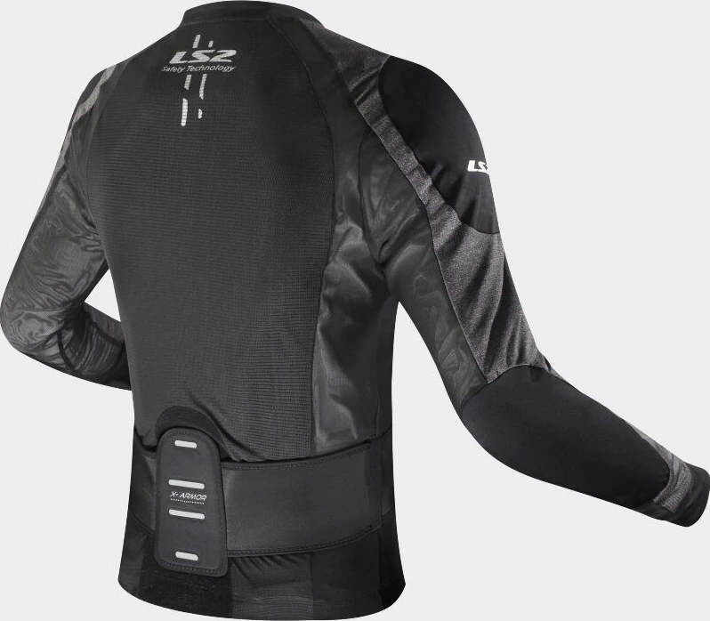 LS2 X-Armor Man Jacket - XS-S, Black Silver