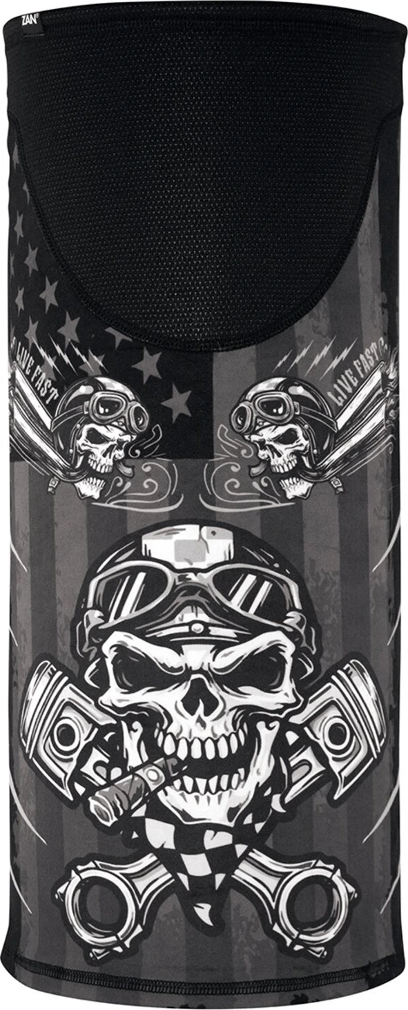 ZANheadgear Motley Tube windproof biker, skull Multi-color, One size fits most