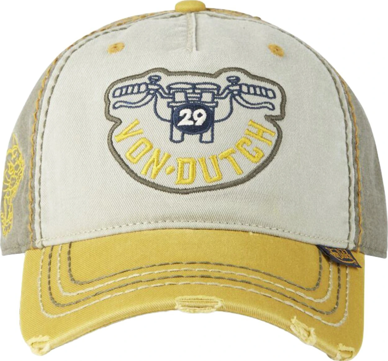 Von Dutch Baseball retro cap handle, Khaki