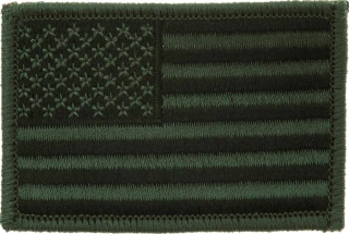 Patch flag USA subdued