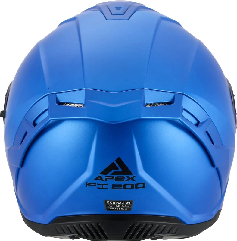 APEX Helmet FI200 Solid metallic blue matt XS