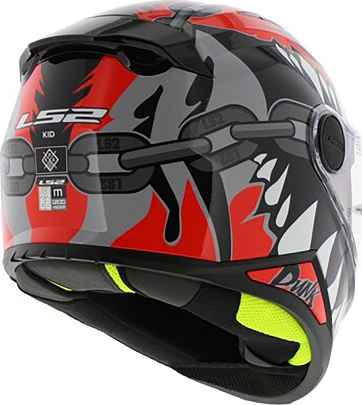 LS2 FF812 KID PUNK helmet - Grey Red, S