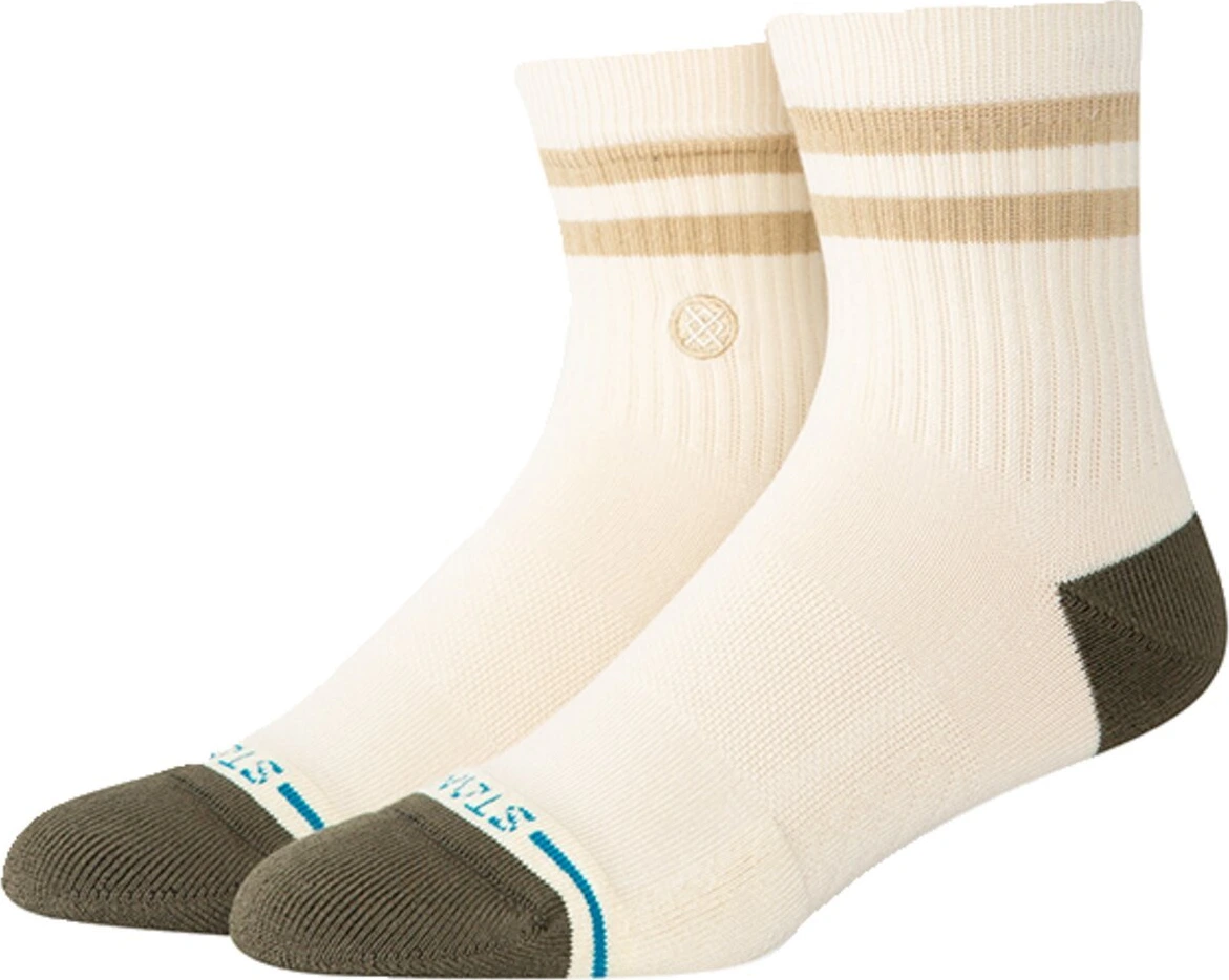 Stance Marled Stripe quarter socks, ivory, 43-46