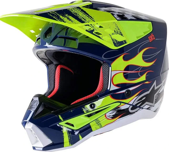 HELMET SM5 RASH NV/YL M