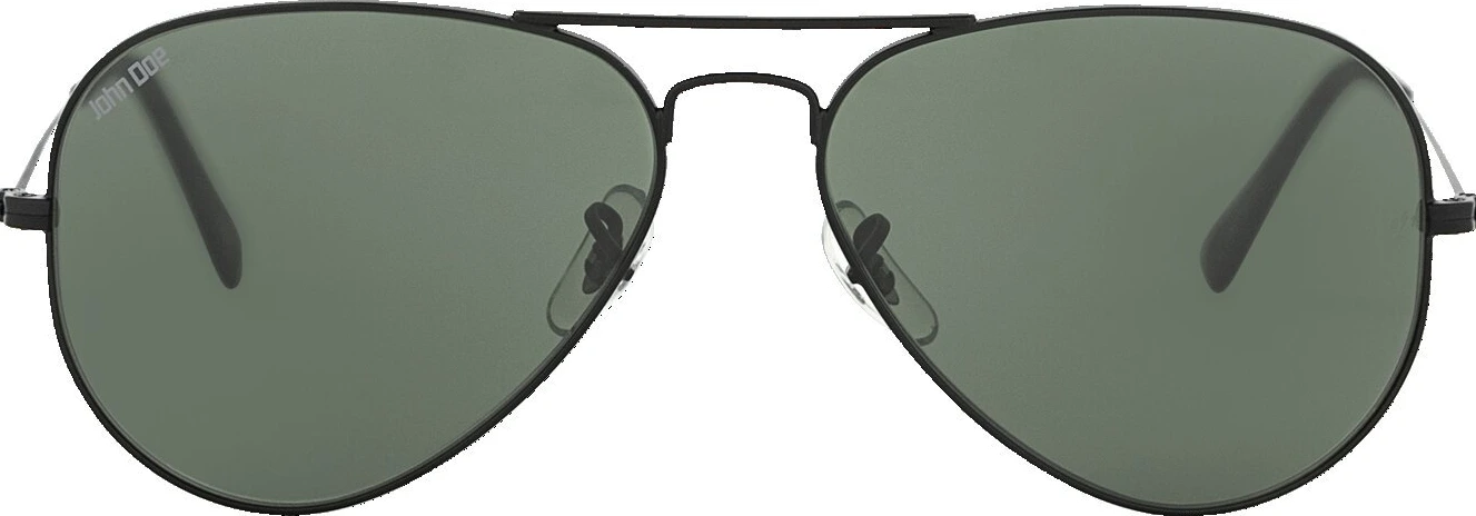 John Doe Aviator sunglasses, Black, Matte