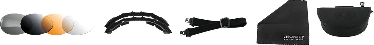 SUNGLASSES CONVERTIBLE ROAD HOG II BLACK
