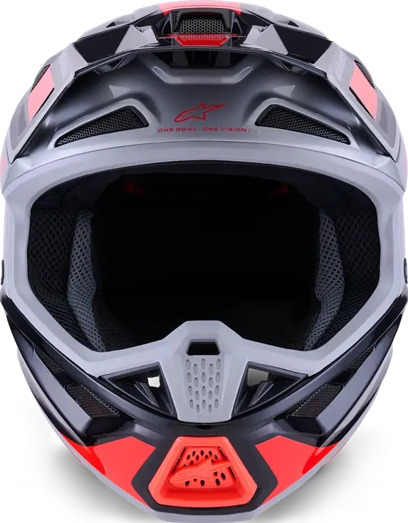 HELMET SM7 RISE BLK/RD/SILV XS