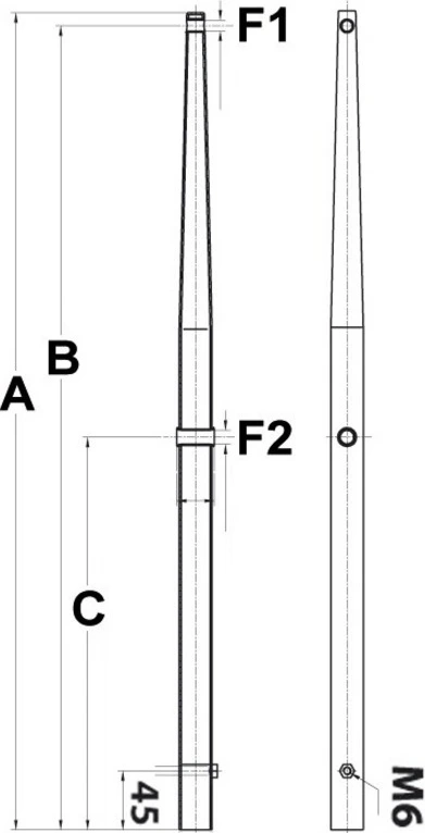 SS stanchion