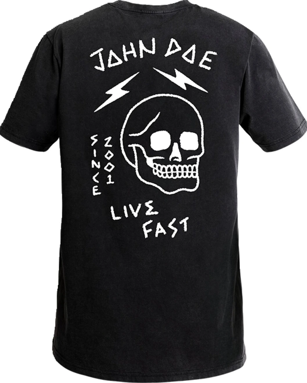 John Doe Live fast Skull t-shirt, Black, 2XL