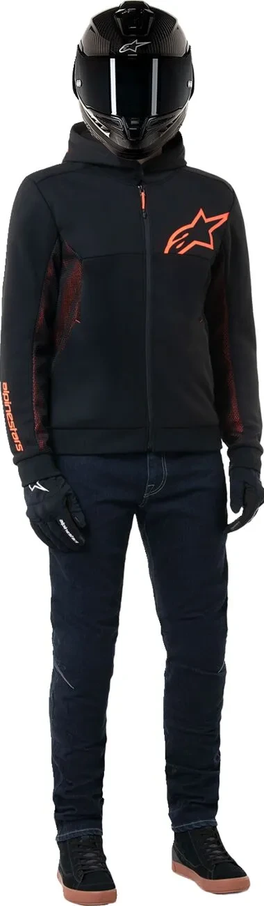 JACKET/HOODIE CHROME AIR BLK/RED S
