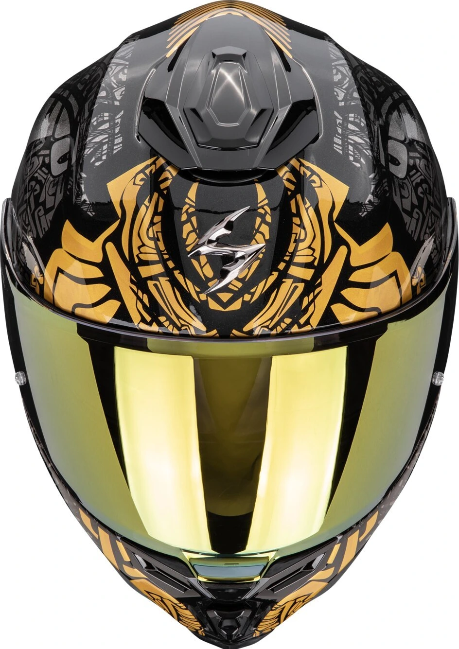 Scorpion Exo-1500 Air Apus helmet, Black, grey, gold, L, Gloss