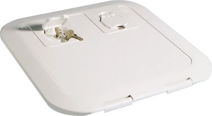 Inspection hatch grey RAL 7042 375x375