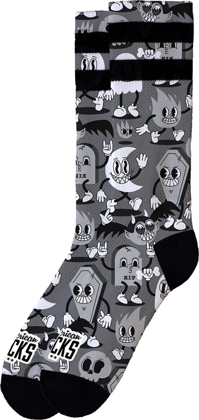 American Socks Night Gathering Signature socks, Gray, L/XL