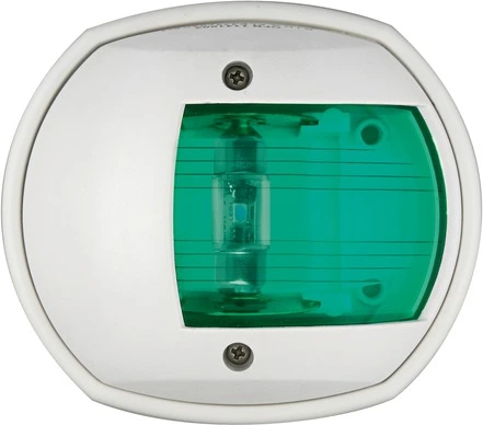 Compact 12 LED navigation light white - green