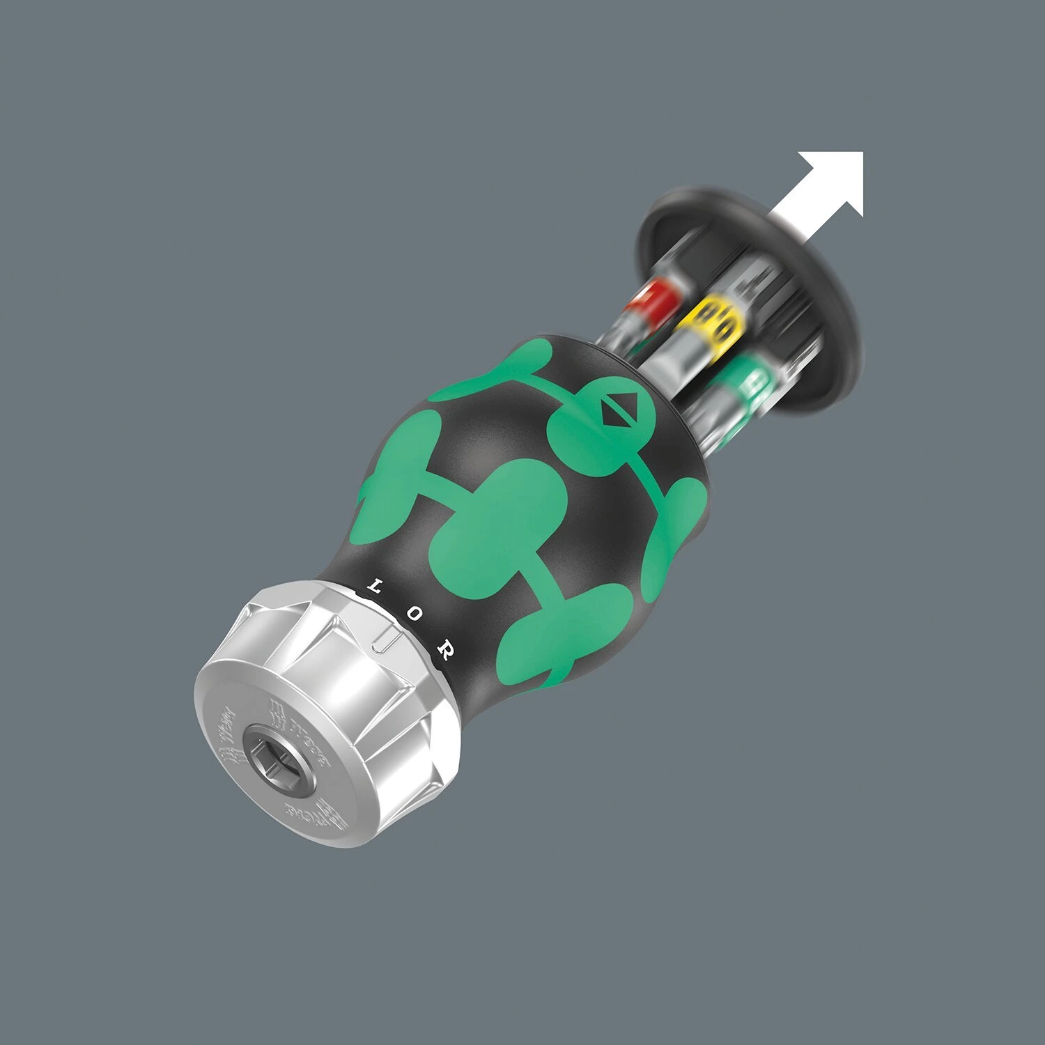 Wera Kraftform Kompakt Stubby magazin with rachet, Black