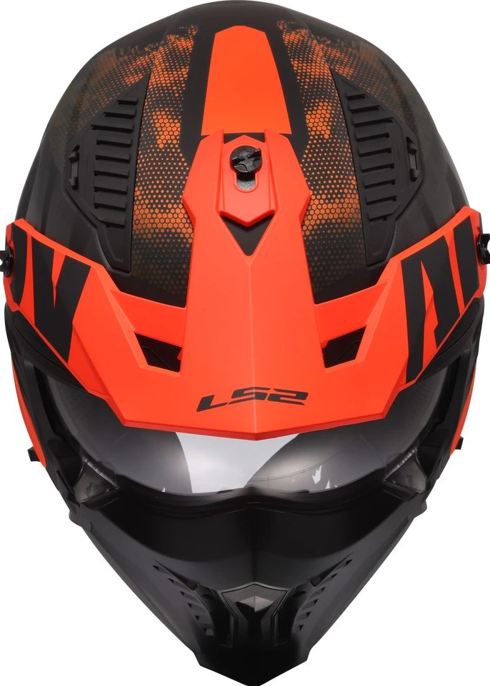 LS2 OF606 DRIFTER GAS Helmet - 2XL, Grey Orange