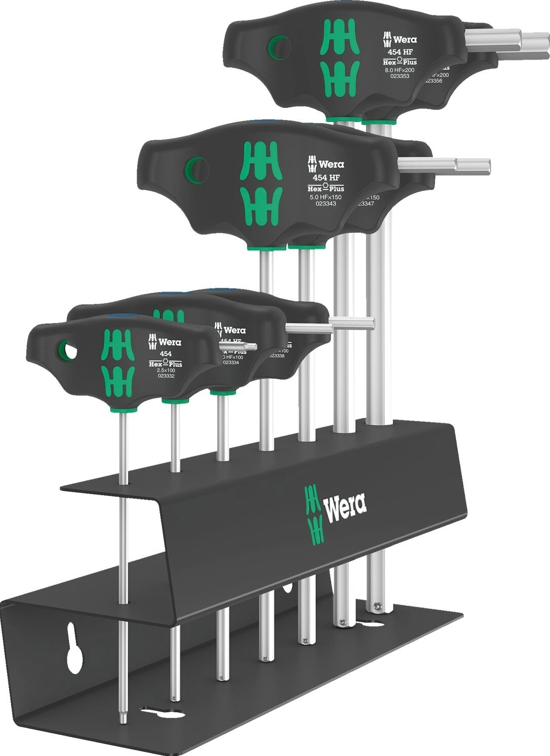 Wera screwdriver set T-handle Hex plus metric, 7 pieces, Black