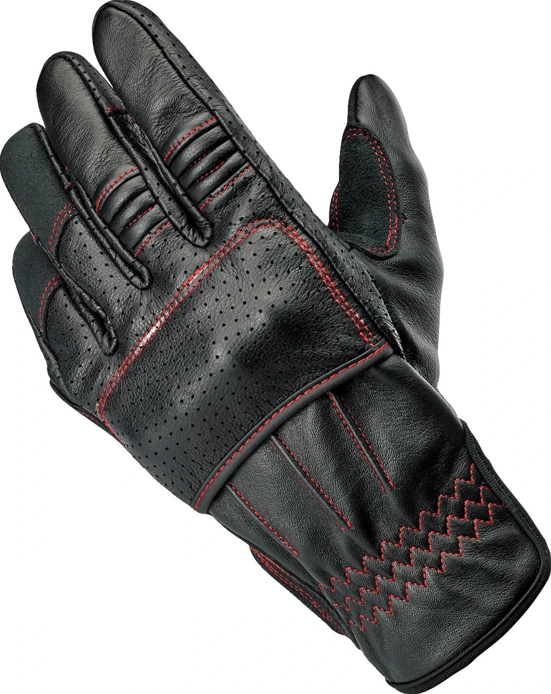 Biltwell Borrego gloves black/redline, XS