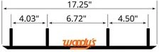 Woodys Trail Hardweld 6" 60° Runners C&A Pro