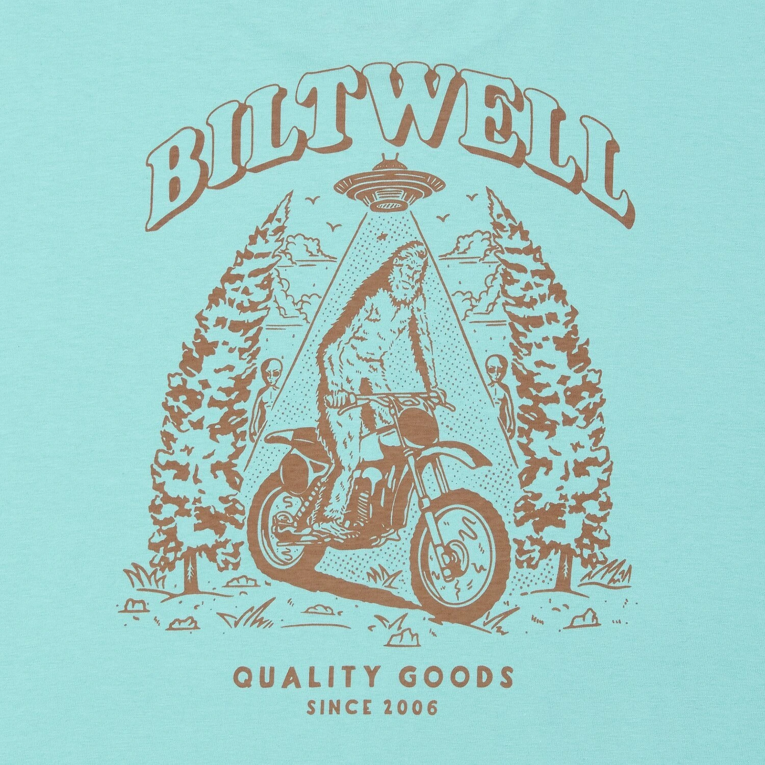 Biltwell Squatch t-shirt chalky mint, Blue, S