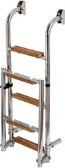 S.S/wood ladder 5 steps