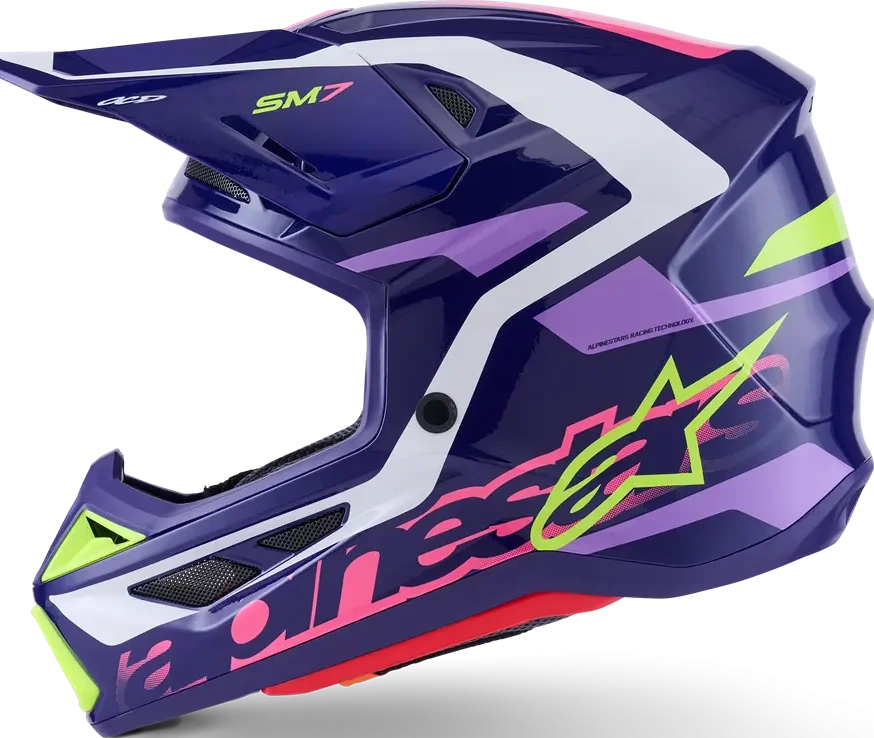 HELMET SM7 DEED PURPLE/PINK XS