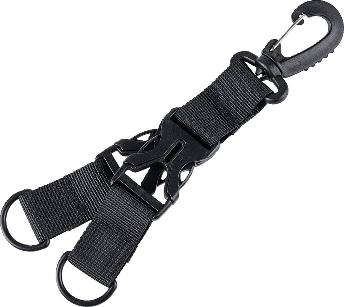 Army Surplus Carabiner keychain holder, Black