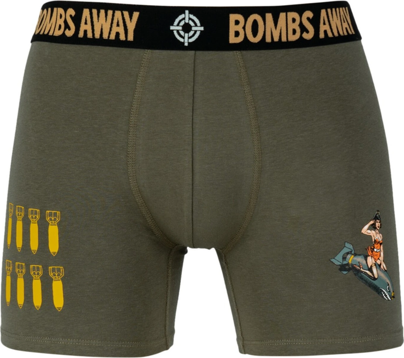 Army Surplus Bombs Away boxershort, Khaki, M