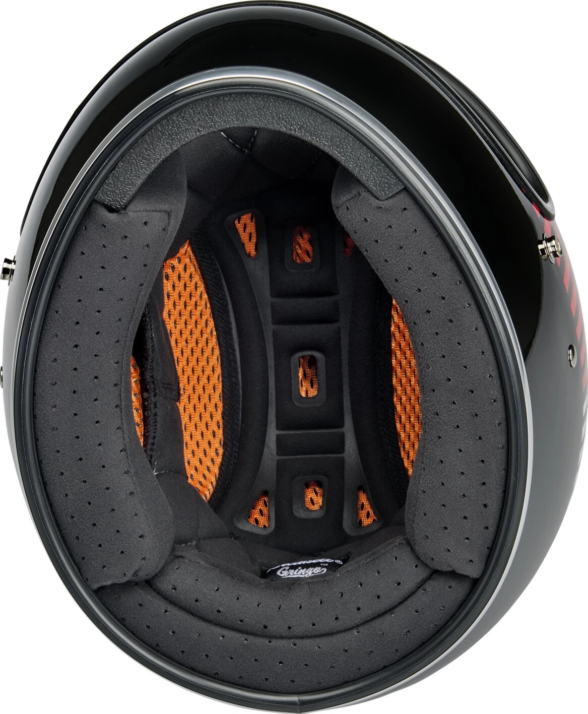 Biltwell Gringo RWB Raceflow helmet, Black, XS, Gloss