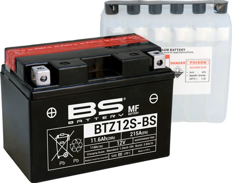 BS Battery BTZ12S-BS MF (cp) Nereikalaujanti priežiūros