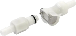 Motion Pro, fuel hose connector. 5/16" I.D. Dual shut