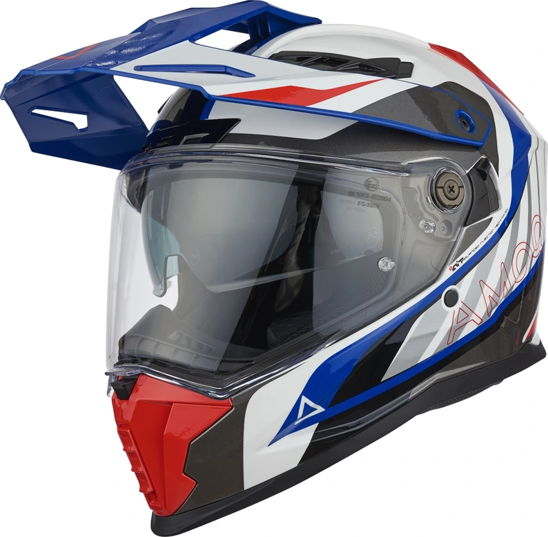 AMOQ Helmet AI100 Mojave white/red/blue, XS