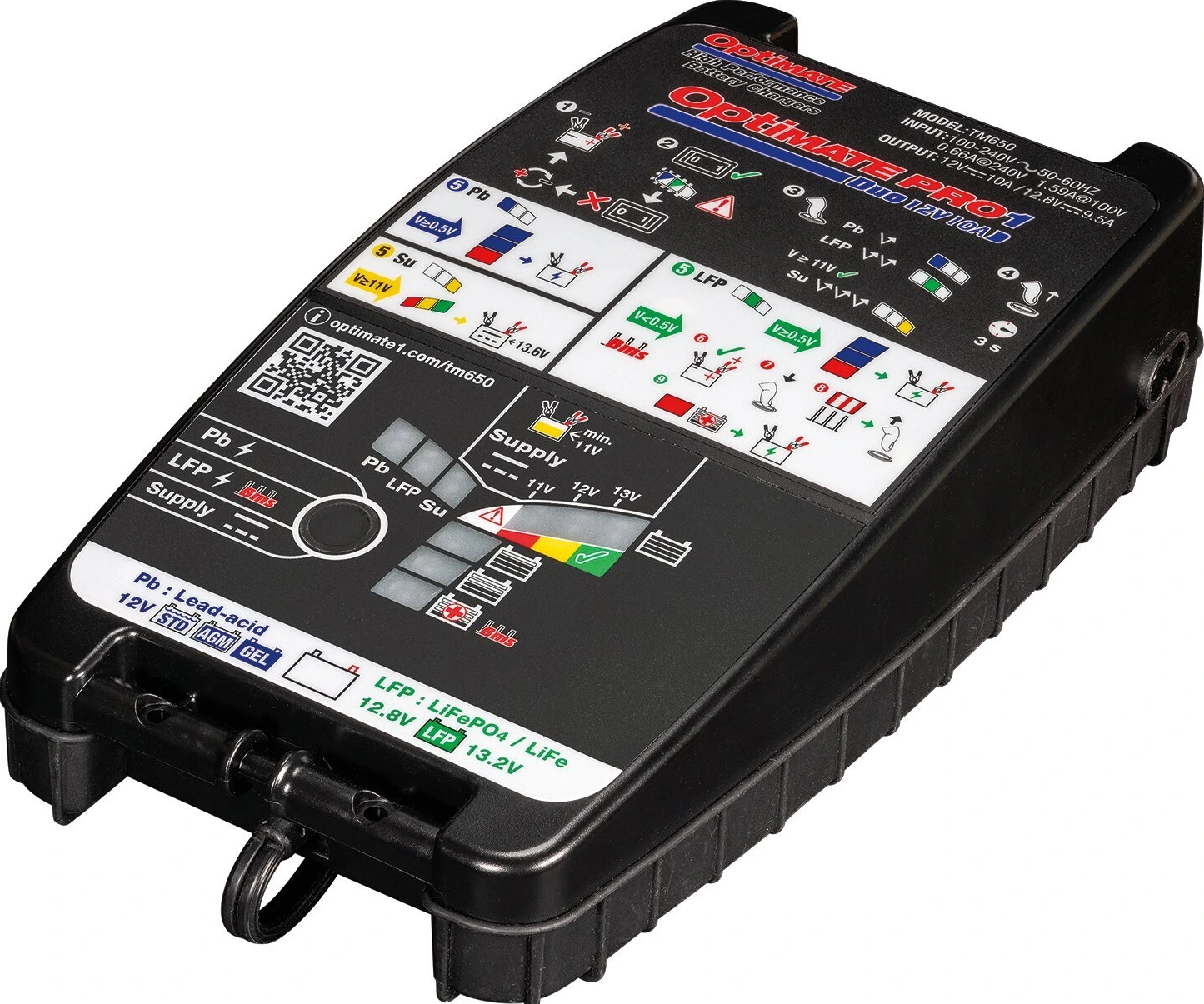Tecmate OptiMATE, Pro 1 DUO 12B 10A battery charger