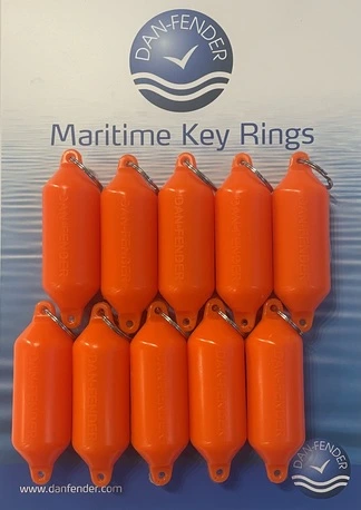 Dan-Fender Key Ring yellow 10 pcs set