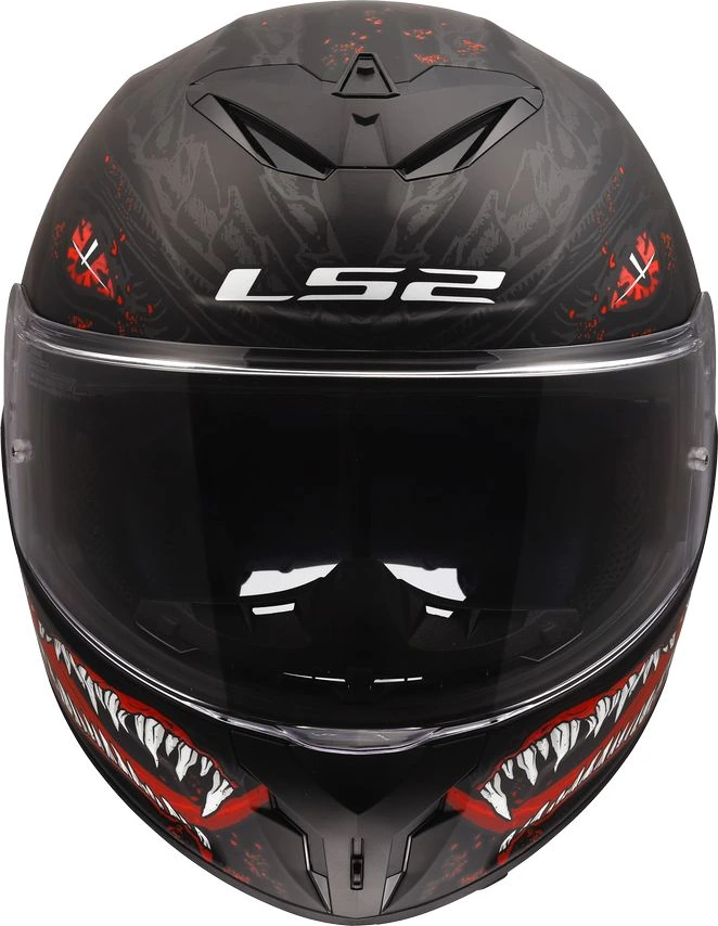 LS2 FF820 RAPID III KAIJU 2 Helmet - Black Red White, 3XL