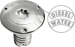 Osculati deck filler AISI 316 WATER 38mm