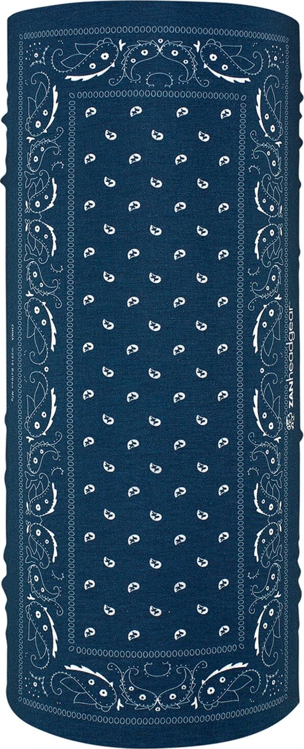 ZANheadgear Motley Tube polyester blue paisley, One size fits most